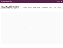 Tablet Screenshot of deannaharwood.com